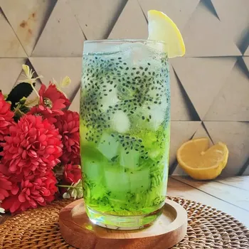 Es Timun Serut Selasih. (Cookpad @willy_arta)