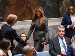 Foto: Gaya Melania Trump Pimpin Rapat Dewan Keamanan PBB saat AS Serang Iran