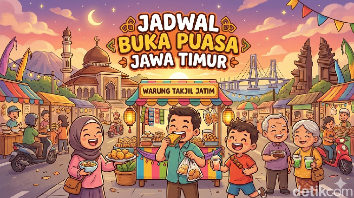 Jadwal buka puasa untuk wilayah Jawa Timur.