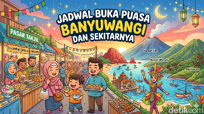 Jadwal buka puasa untuk wilayah Banyuwangi dan sekitarnya. 