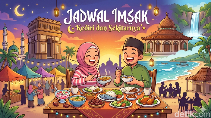 Jadwal imsak untuk wilayah Kediri dan sekitarnya. 