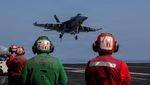 Kapal Induk AS Luncurkan Jet tempur untuk Serang Iran