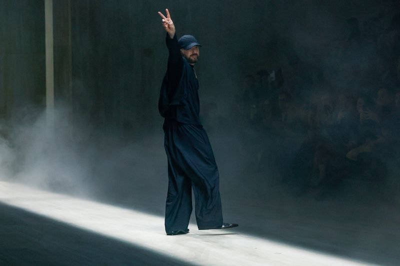 Gucci's Artistic Director Demna Gvasalia appears at the catwalk show for Gucci's Fall/Winter 2026/2027 collection during Fashion Week in Milan, Italy, February 27, 2026. REUTERS/Alessandro Garofalo