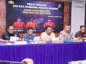Polres Asahan Gagalkan Peredaran 10 Kg Sabu-891 Vape Etomidate Siap Edar