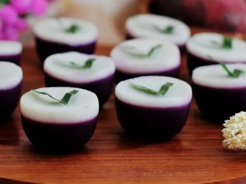 Kue Talam Ubi Ungu. (Cookpad @malau1010)