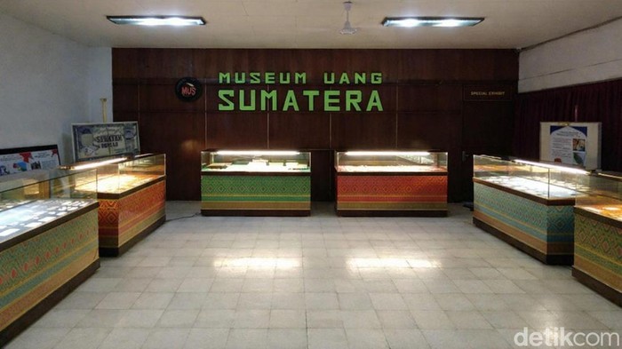 Museum Uang Sumatera yang berada di lantai 2 Gedung Juang 45, Jalan Pemuda, Kota Medan. (Olivia Andrea/detikSumut)