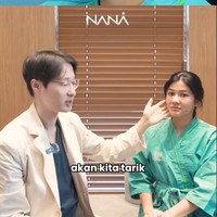 Face lift dilakukan untuk memperbaiki daerah rahang dan dagu Naysilla yang sudah mulai kendur. Selain itu beberapa bagian wajahnya juga akan menjalani liposuction untuk menyedot lemak dan membuatnya lebih tirus. Foto: Instagram/@nanahospital.id