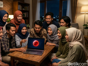 Link Live Streaming Gerhana Bulan Total 3 Maret 2026, Nonton Proses Blood Moon