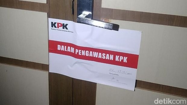 OTT KPK Penampakan kantor Bupati Pekalongan dan ruangan sejumlah kepala dinas di Pemkab Pekalongan yang disegel KPK, Selasa (3/3/2026).