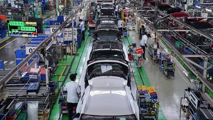 Pabrik perakitan mobil Toyota.
