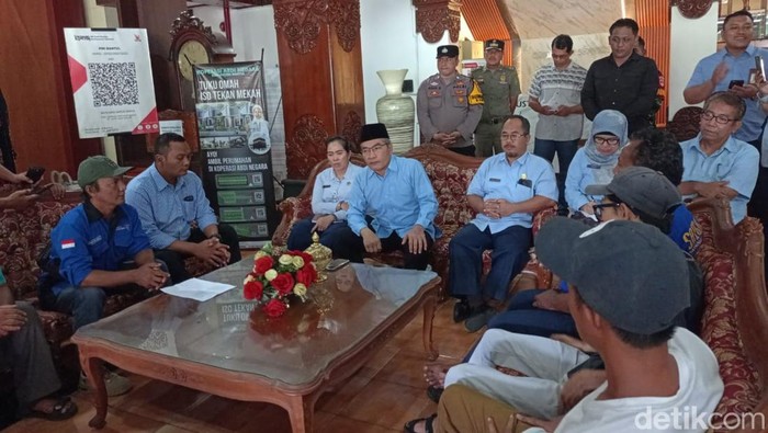 Pengelola Pantai Bantul audiensi dengan Bupati Bantul terkait usulan penurunan tarif retribusi, Selasa (3/3/2026).
