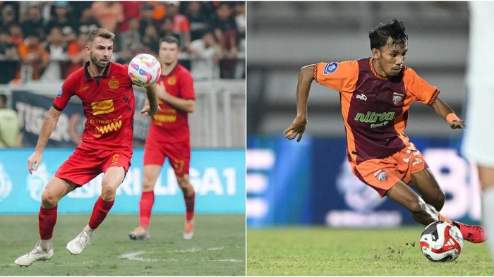 Persija Jakarta Vs Borneo FC Samarinda.