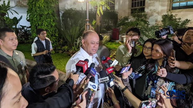 Presiden Prabowo Subianto mengundang para mantan presiden & wakil presiden ke Istana Negara, Jakarta, Selasa (3/3/2026). (CNBC Indonesia/Emir Yanwardhana)