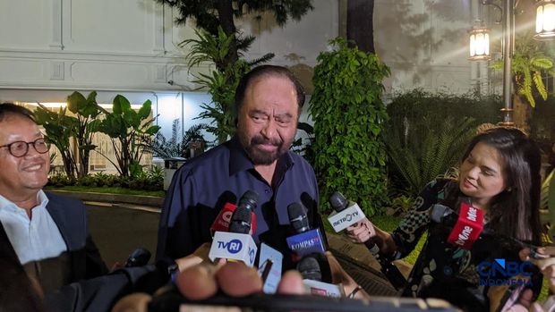 Presiden Prabowo Subianto mengundang para mantan presiden & wakil presiden ke Istana Negara, Jakarta, Selasa (3/3/2026). (CNBC Indonesia/Emir Yanwardhana)