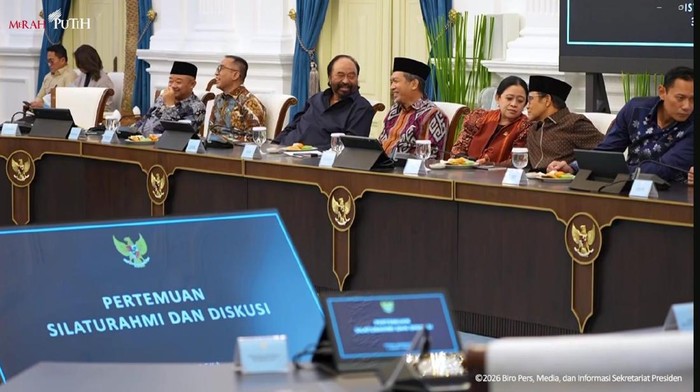 Puan hadiri acara diskusi bareng Presiden Prabowo di Istana (dok tangkapan layar)