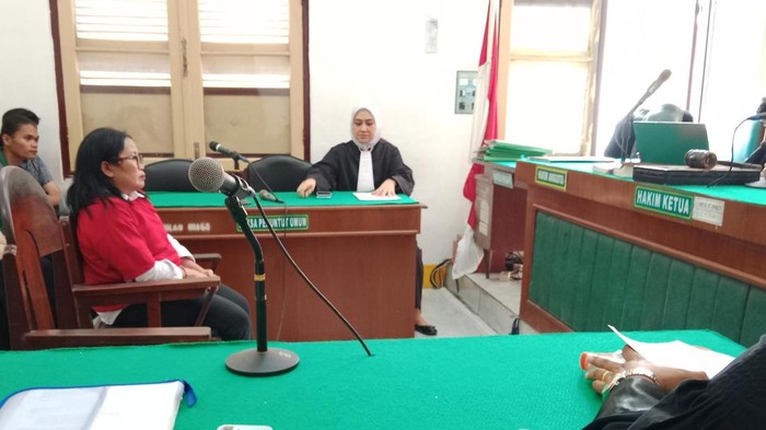 Sidang dakwaan Tusiyah di ruang Cakra 5, Pengadilan Negeri(PN)Medan, Selasa(3/3/2026).