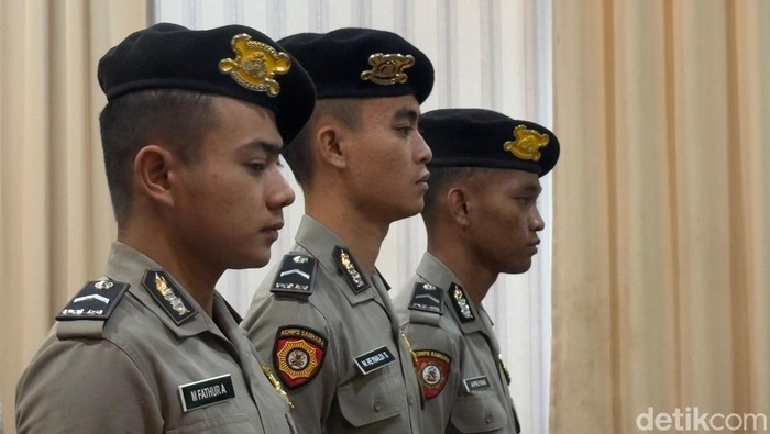 Sidang KKEP terkait kasus tewasnya Bripda Dirja Pratama akibat dianiaya senior. Elmayanti/detiksulsel