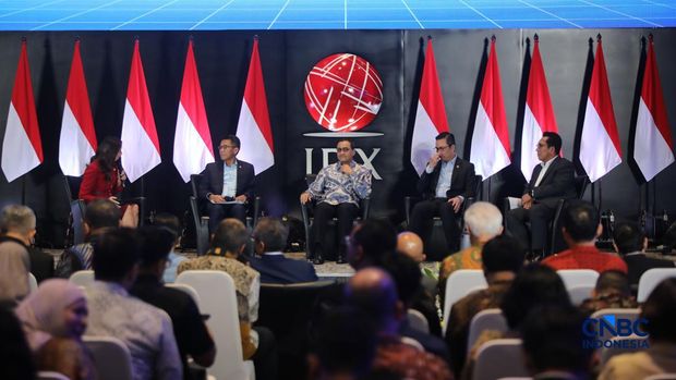 Suasana seminar acara Market Outlook 2026 di Bursa Efek Indonesia, Jakarta, Selasa (3/3/2026). (CNBC Indonesia/Faisal Rahman)
