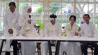 Viral Pasangan Nikah di KUA, Demi Investasi Masa Depan Cuma Gelar Syukuran