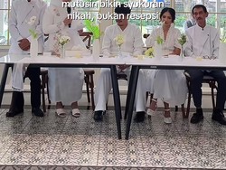 Viral Pasangan Nikah di KUA, Demi Investasi Masa Depan Cuma Gelar Syukuran