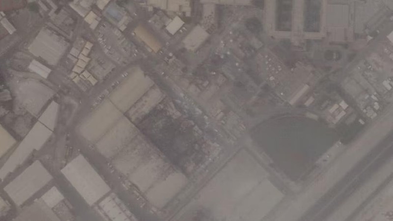 Citra satelit menunjukkan skala serangan Iran