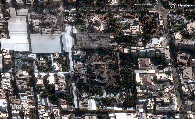 Citra satelit menunjukkan skala serangan Iran