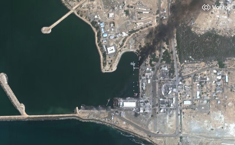 Citra satelit menunjukkan skala serangan Iran