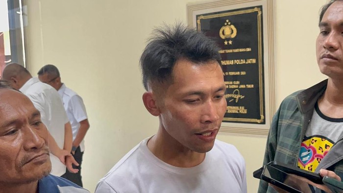 Eko, warga Pasuruan yang menjadi korban pengancaman dan intimidasi 3 preman saat berada di Polda Jatim