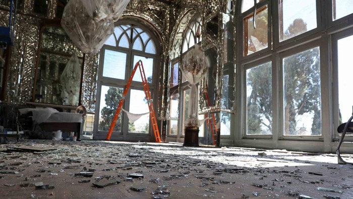 Debris at the historical monument Golestan Palace after it was damaged in an Israeli and U.S. strike, amid the U.S.-Israeli conflict with Iran, in Tehran, Iran, March 3, 2026. Majid Asgaripour/WANA (West Asia News Agency) via REUTERS ATTENTION EDITORS - THIS PICTURE WAS PROVIDED BY A THIRD PARTY.