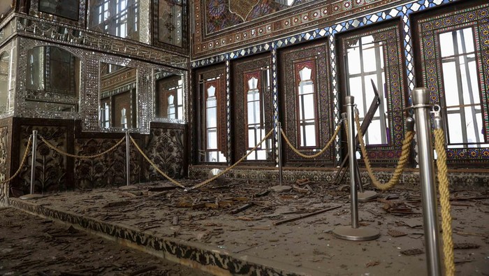 Debris at the historical monument Golestan Palace after it was damaged in an Israeli and U.S. strike via REUTERS