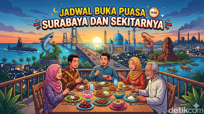 Jadwal buka puasa Surabaya dan sekitarnya.