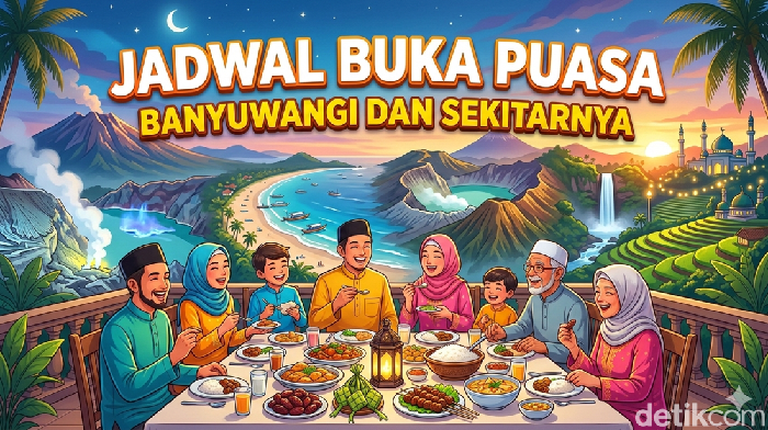 Jadwal buka puasa untuk wilayah Banyuwangi dan sekitarnya.