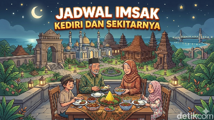Jadwal imsak untuk wilayah Kediri dan sekitarnya. 