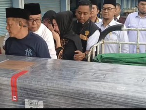 Jenazah Erlangga yang Tewas di Poipet, Kamboja Tiba di Palembang