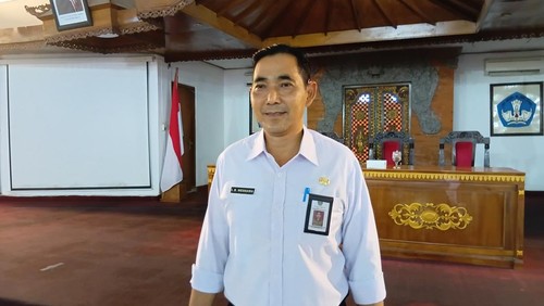 Kadisdikpora Bali, Ida Bagus Gde Wesnawa Punia, saat ditemui di kantornya, Rabu (4/3/2026). (Hani Sofia Muthmainnah/detikBali)