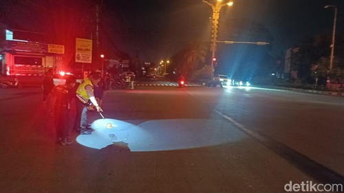 Olah TKP kecelakaan maut yang terjadi di Simpang Empat Jalan By Pass I Gusti Ngurah Rai – Jalan Diponegoro Km 8, Pesanggaran, Rabu (4/3/2026).