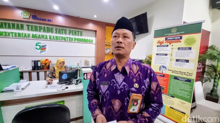 Kepala Kementerian Haji dan Umroh Kabupaten Ponorogo, Marjuni.
