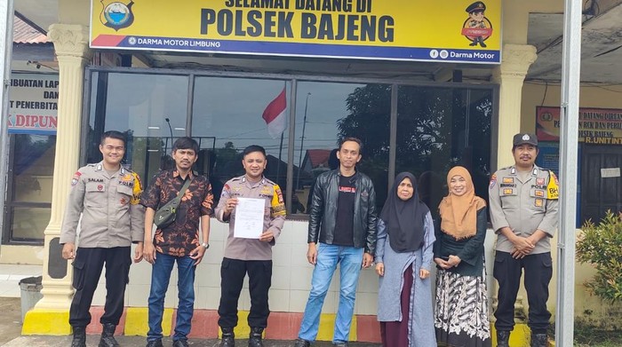 Mediasi kasus anak hilang di Polsek Bajeng, Gowa.