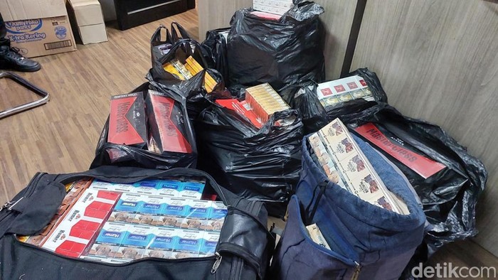 Penampakan rokok ilegal