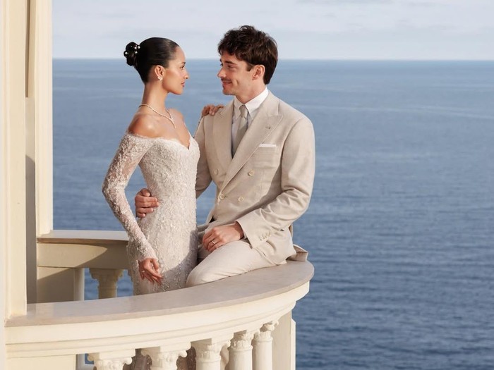 Pernikahan Charles Leclerc dan Alexandra Saint Mleux