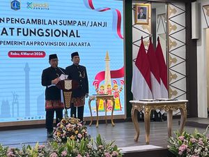Pramono Lantik 521 Pejabat Fungsional DKI, 473 di Antaranya Satpol PP