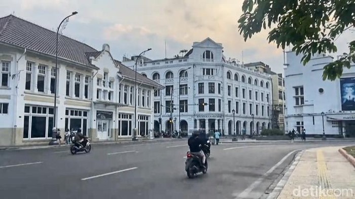 Suasana di Kesawan Medan (Olivia Andrea/detikSumut)