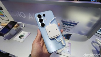 Wujud Tecno Camon 50 Pro yang tidak hadir di Indonesia. Foto: Virgina Maulita Putri/detikINET