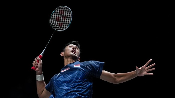 BIRMINGHAM, ENGLAND - MARCH 04: Alwi Farhan of Indonesia competes in the Mens Singles First Round match against Ayush Shetty of India during day two of Yonex All England Open at Utilita Arena on March 04, 2026 in Birmingham, England. (Photo by Shi T
