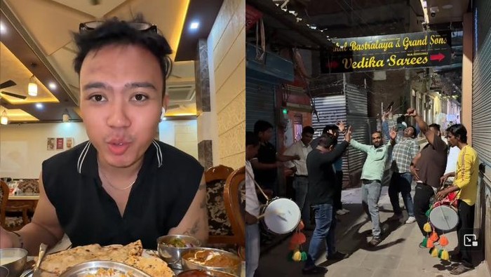 Aa Juju Sahur di India, Dibangunin Musik Keras sampai Makan Biryani Murah