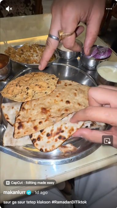 Aa Juju Sahur di India, Dibangunin Musik Keras sampai Makan Biryani Murah