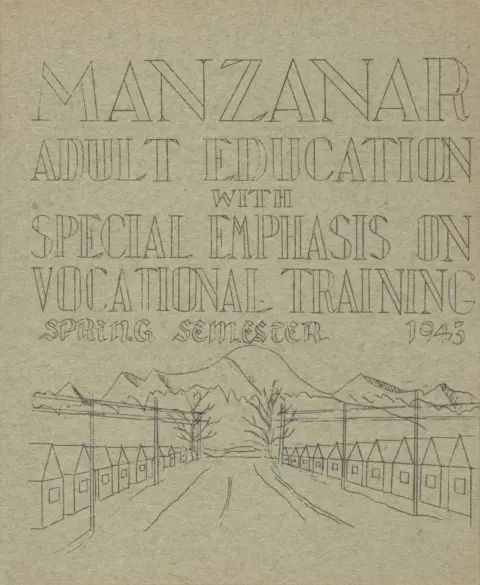 Sampul buku pendidikan orang dewasa di Manzanar yang berfokus pada pendidikan vokasi.