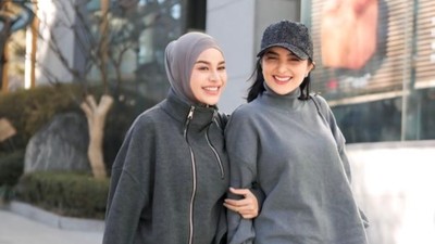 Gaya Couple Ashanty & Aurel Hermansyah di Korea, Ibu-Anak Bak Bestie!