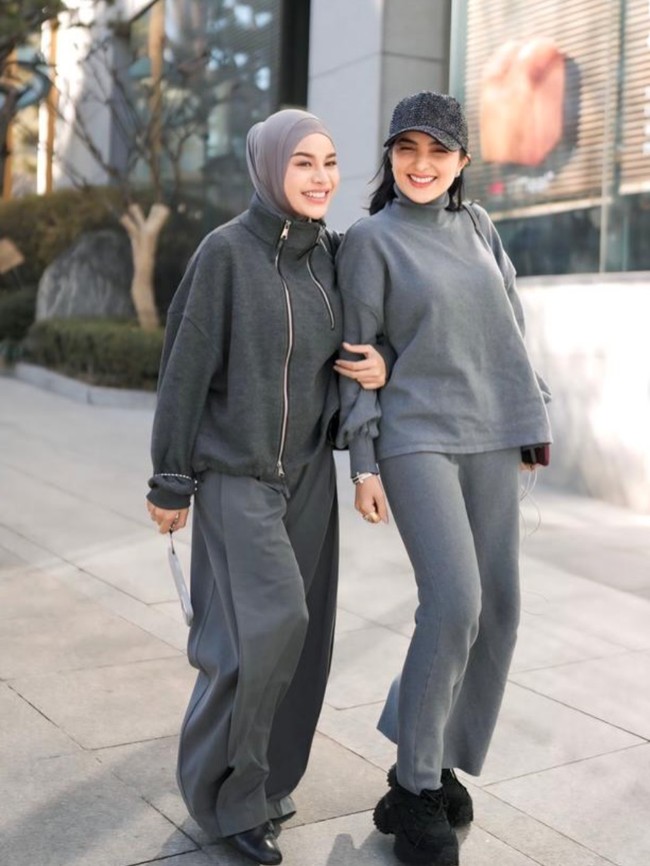 Gaya Couple Ashanty & Aurel Hermansyah di Korea, Ibu-Anak Bak Bestie!