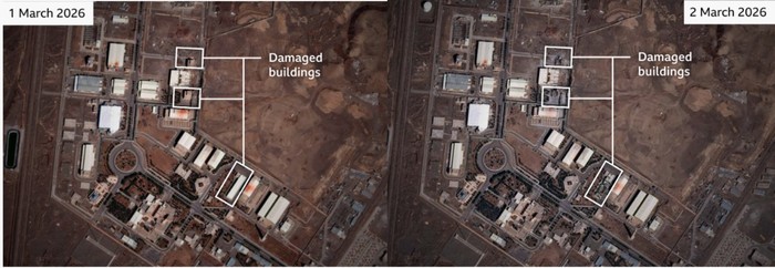 Sebelum vs Sesudah Serangan AS-Iran, Citra Satelit Ungkap Dampaknya
